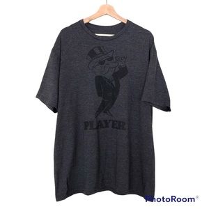 Monopoly Merchandise Monopoly Player Tee Charcoal Grey Mr. Monopoly